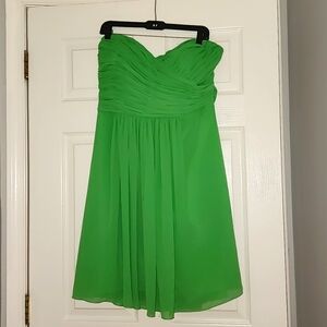 Strapless Chiffon Dress